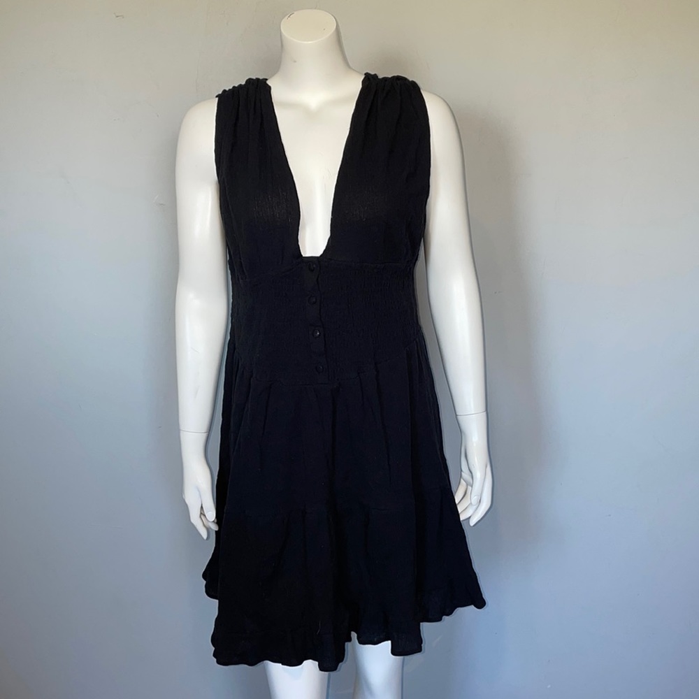 Asos Design Curve Shirred Waist Button Front Tier… - image 3